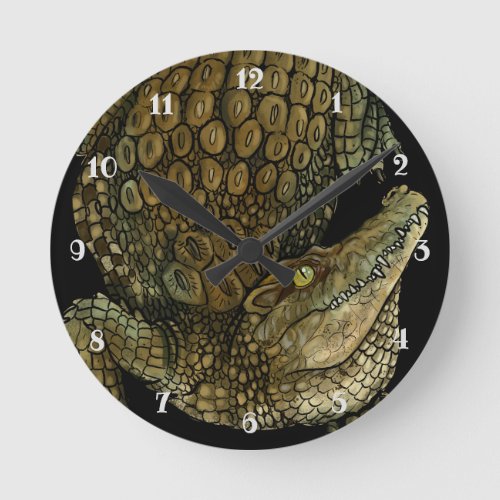Crocodile Crikey   Round Clock