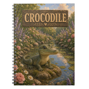 Crocodile Cute Baby Storybook Nursery Animal Notebook