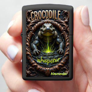 Crocodile Depth Breaker Glowing Zippo Lighter