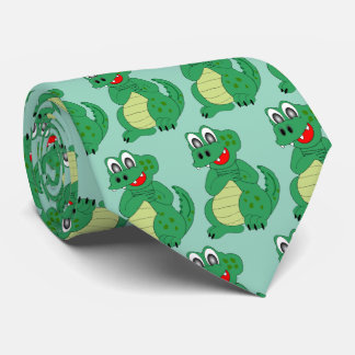 Crocodile Design Neck Tie