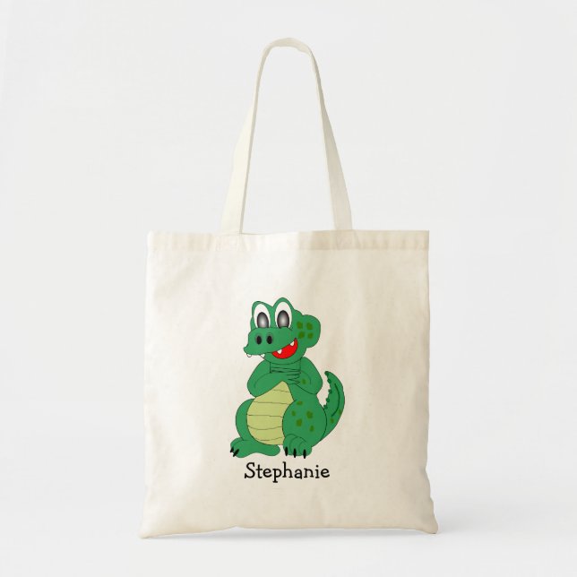 Crocodile Design Tote Bag (Front)