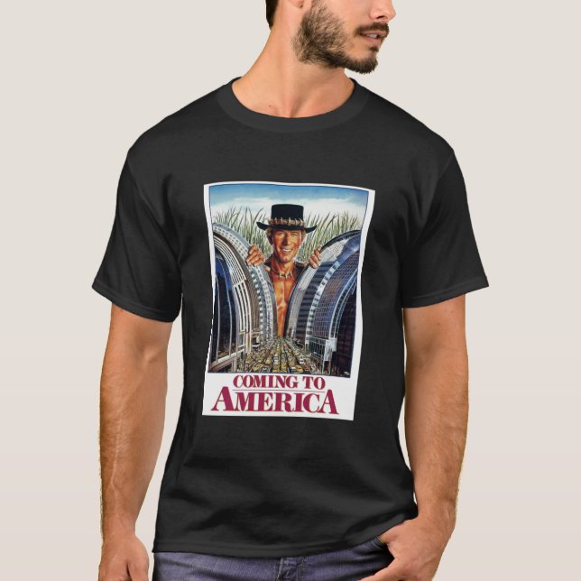 Crocodile Dundee x Coming to America  T-Shirt (Front)
