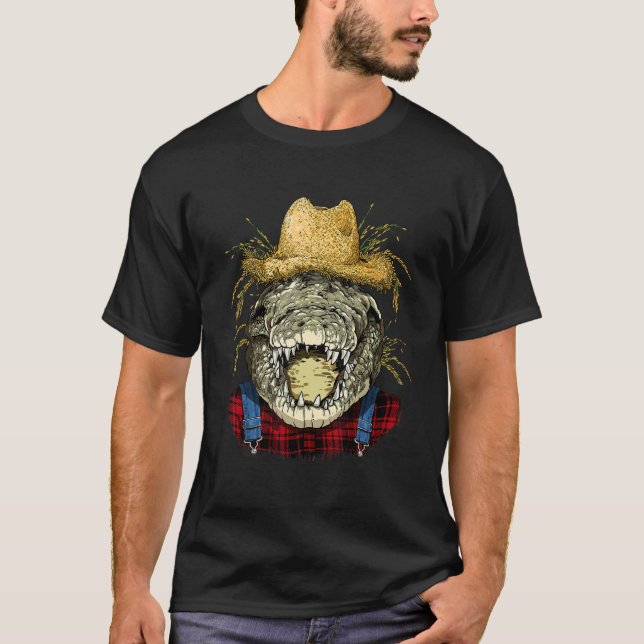 Crocodile Farmer Farming Agriculture Rancher Allig T-Shirt (Front)