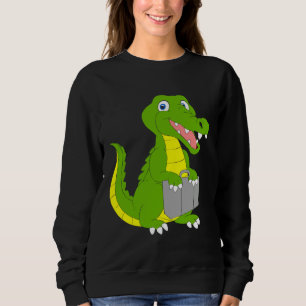 Crocodile goes on holiday mode holiday summer fami sweatshirt