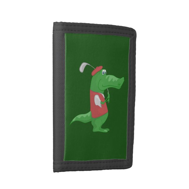 Crocodile Golfer Wallet (Side)