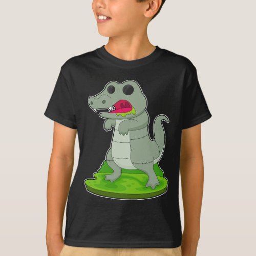 Crocodile Halloween Zombie T_Shirt
