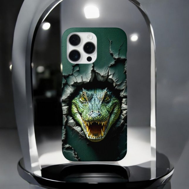 Crocodile Hideaway  iPhone Case (Creator Uploaded)