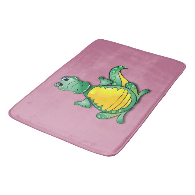 Crocodile hug bathroom mat (Angled)