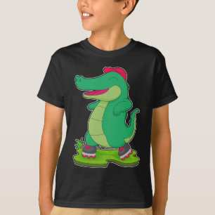 Crocodile Inline skating Roller skates T-Shirt