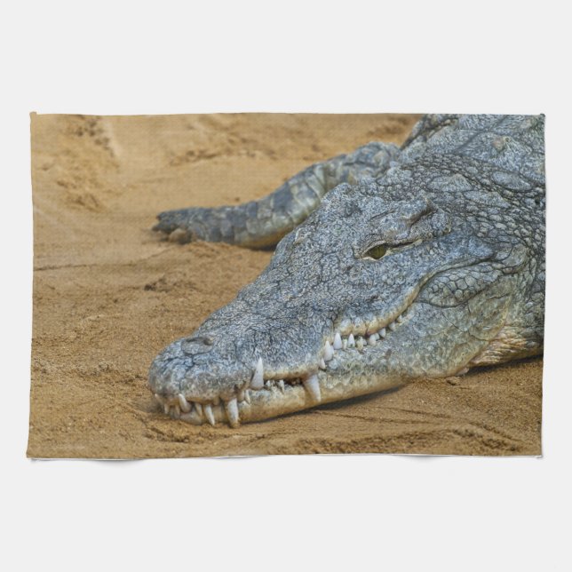 Crocodile Kitchen Towel (Horizontal)