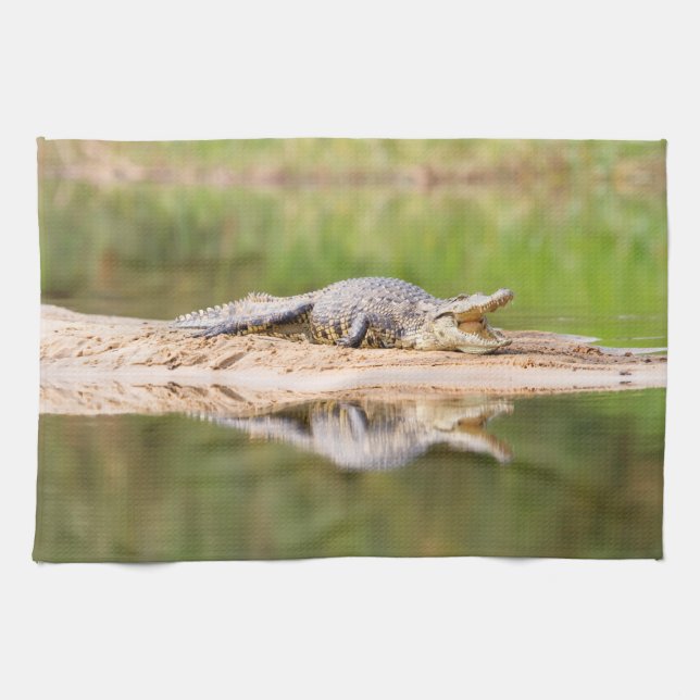 Crocodile Kitchen Towel (Horizontal)