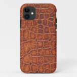 Crocodile Leather Design Iphone 11 Case at Zazzle