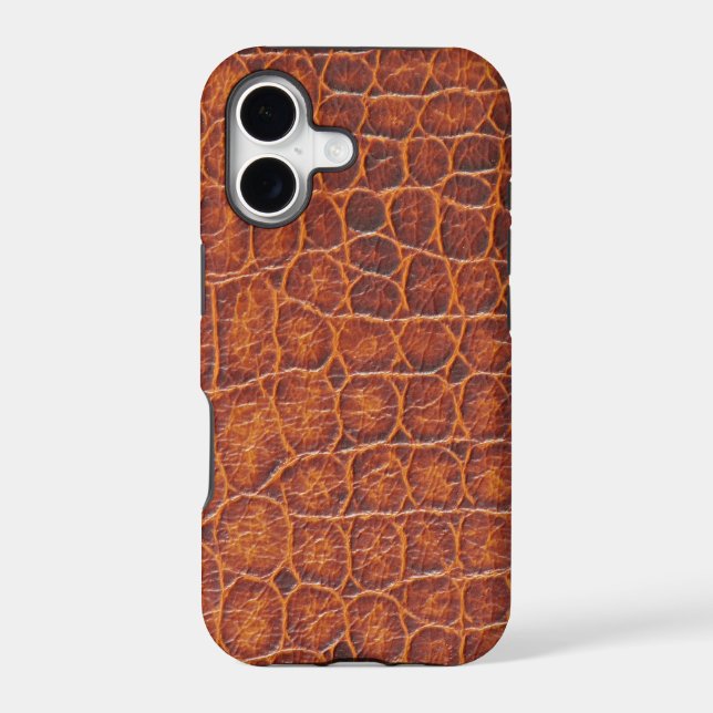 Crocodile Leather Design Iphone Case (Back)