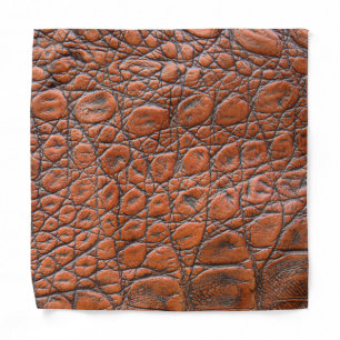crocodile leather fake look bandana