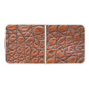 crocodile leather fake look beer pong table