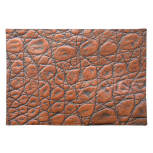 crocodile leather fake look cloth placemat