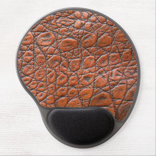 crocodile leather fake look gel mouse pad
