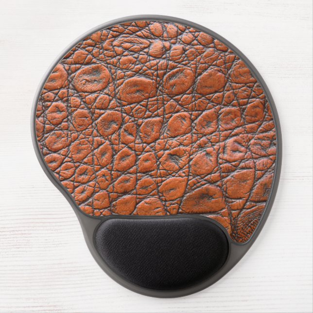 crocodile leather fake look gel mouse pad (Front)