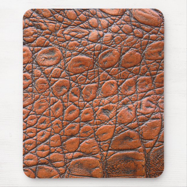 crocodile leather fake look mouse pad (Front)