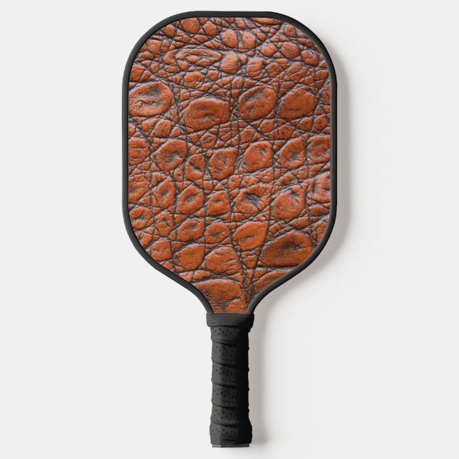 crocodile leather fake look pickleball paddle (Front)