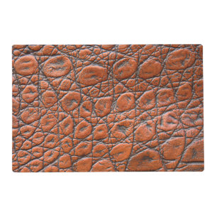 crocodile leather fake look placemat