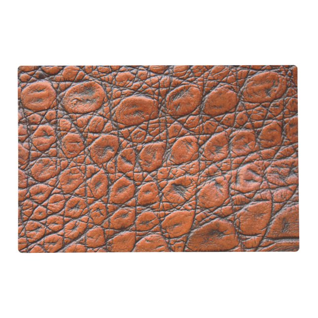 crocodile leather fake look placemat (Front)