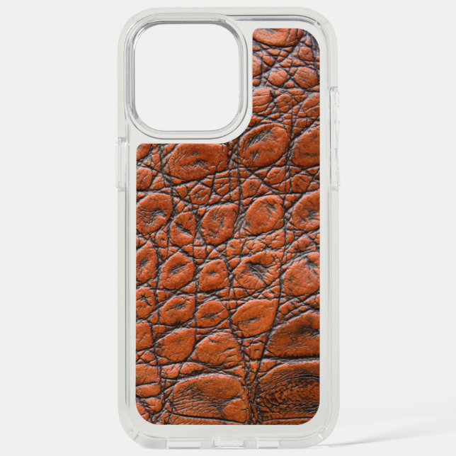 crocodile leather fake look speck iPhone case (Front)