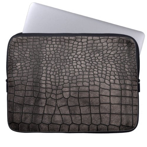 Crocodile leather Neoprene Laptop Sleeve 13 inch