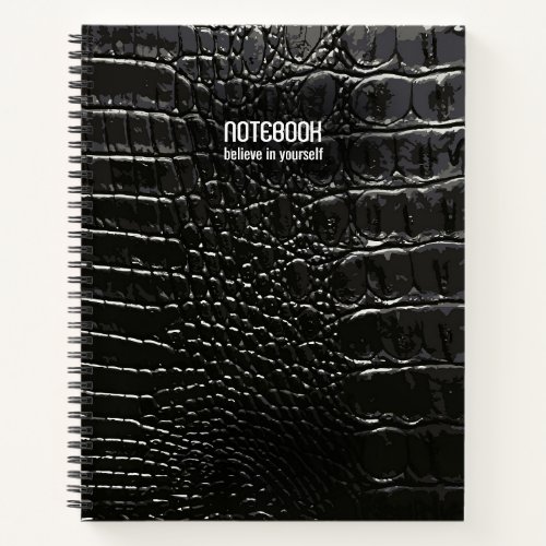 CROCODILE LEATHER NOTEBOOK