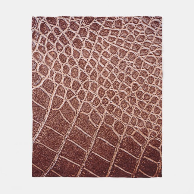 Crocodile leather pattern backgroundabstract,allig fleece blanket (Front)