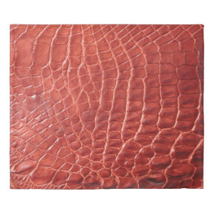 Crocodile leather texture duvet cover