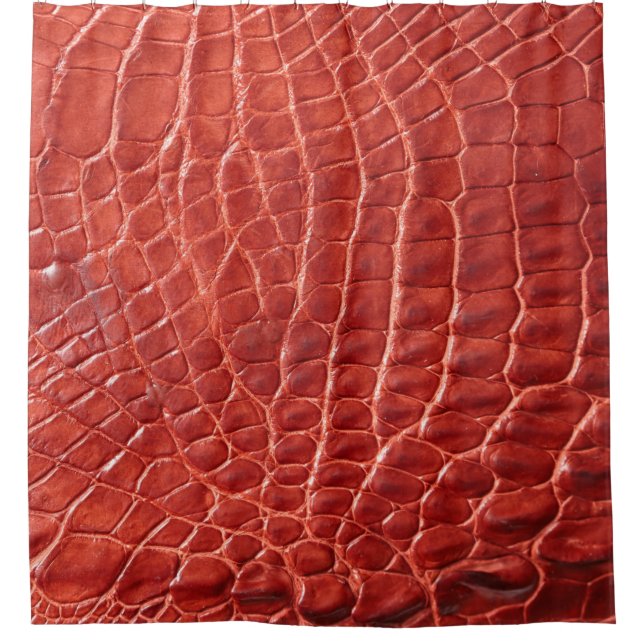 Crocodile leather texture shower curtain (Front)