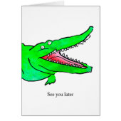 Crocodile Leaving Card (Front)