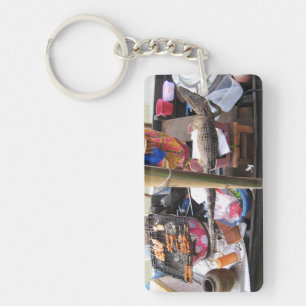 Crocodile Meat BBQ ... Thailand Street Food Keychain