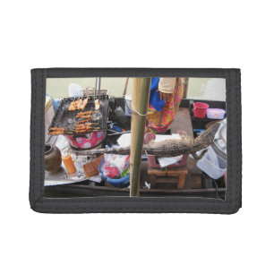 Crocodile Meat BBQ ... Thailand Street Food Trifold Wallet
