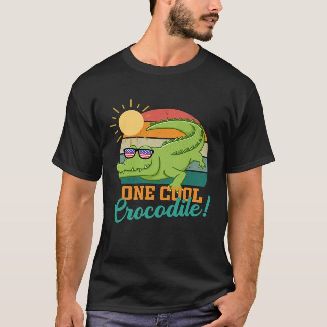 Crocodile Men Women Kids Boys Girls Children Croco T-Shirt (Front)