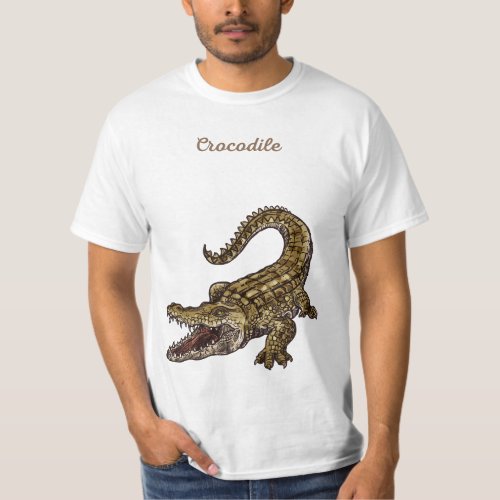 Crocodile mens t_shirt 