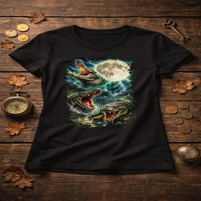 Crocodile Moon T-Shirt (Creator Uploaded)