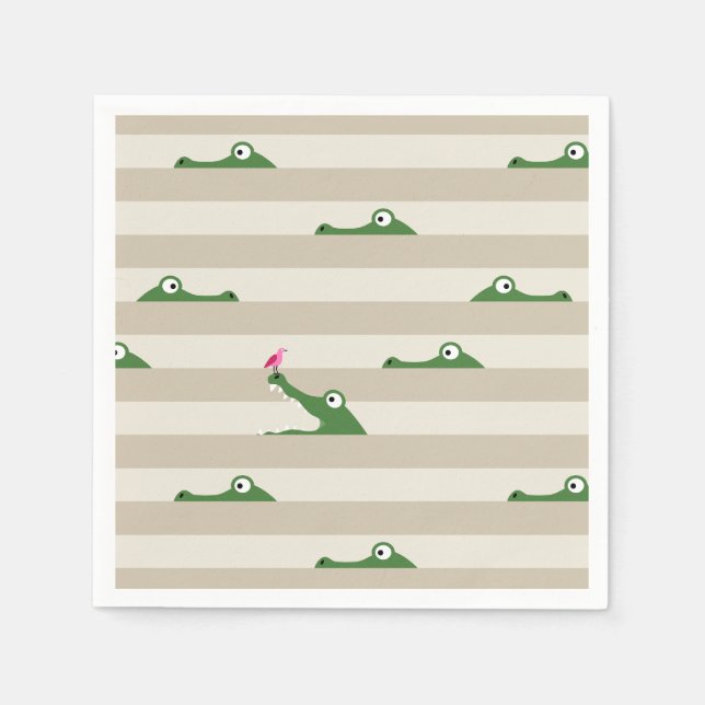 Crocodile Napkins (Front)