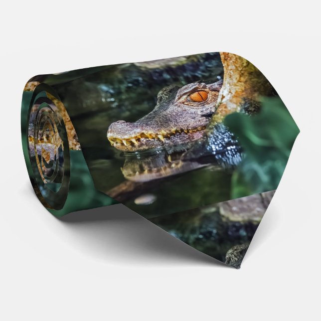 Crocodile Neck Tie (Rolled)