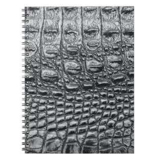 Crocodile Noir: Black Leather Mystique Notebook