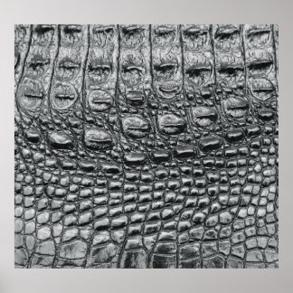Crocodile Noir: Black Leather Mystique Poster