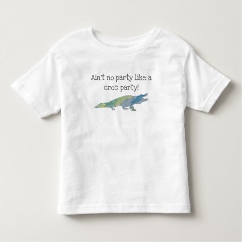 Crocodile Painting Birthday T_shirt