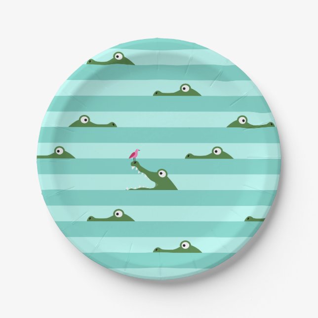 Crocodile Paper Plates (Front)