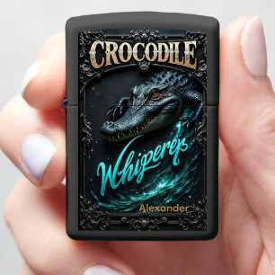 Crocodile Personalized Phantom Deep Close-up Zippo Lighter