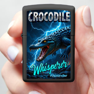 Crocodile Personalized Thunder Croc Storm Zippo Lighter
