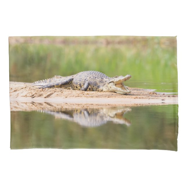 Crocodile Pillow Case (Front)