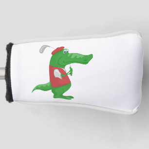 Crocodile Playing Golf Head Cover
