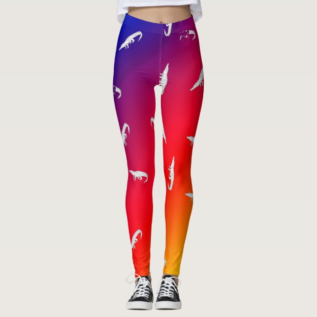 Crocodile Printed Leggings (Front)