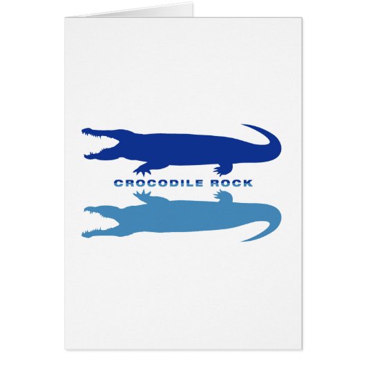 Crocodile Reflection (Blue) (Front)